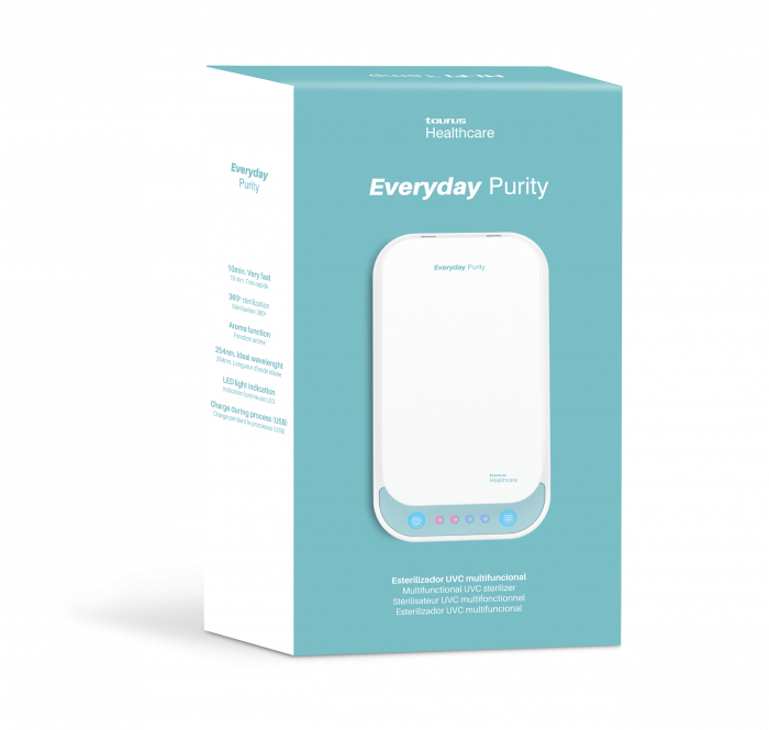 Sterilizator universal cu UVC Taurus Everyday Purity, 5V, functie aroma, lampi UVC, port USB, program 10 min, telefon, masca, ochelari, bijuterii,ceasuri si accesorii, portabil [5]