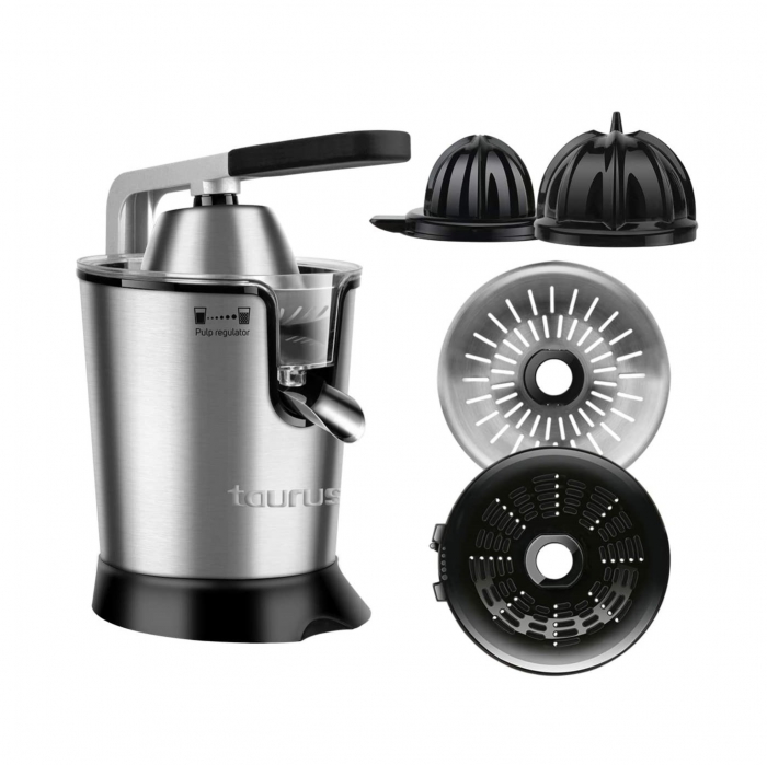 Storcator Taurus de citrice Easy Press 160, 160W, 2 Conuri, 2 Site, Anti-picurare, Negru / Inox [2]