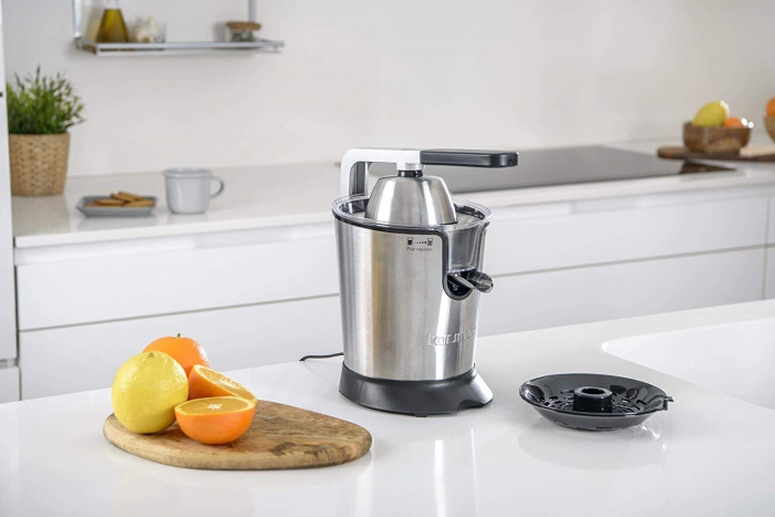 Storcator Taurus de citrice Easy Press 160, 160W, 2 Conuri, 2 Site, Anti-picurare, Negru / Inox [15]