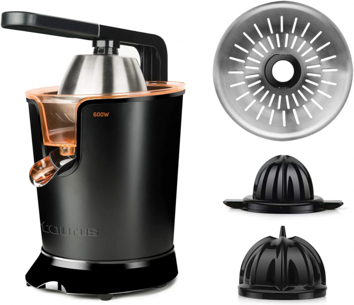 Storcator Taurus Easy Press 600, 600W, Anti-picurare, 2 conuri, 2 site, Negru [13]