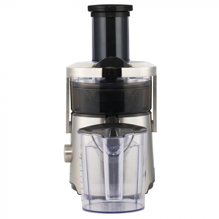 Storcator de fructe Tefal Easy Fruit ZE610D38, 800W, 2 viteze, Recipient pulpa 2l, Recipient suc 1.2l, Inox / Negru [3]