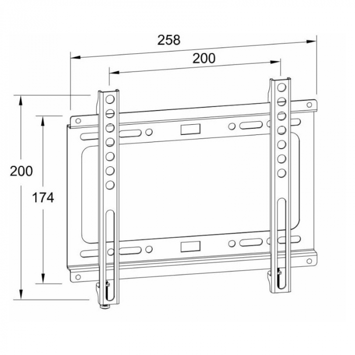 Suport TV de perete FX43 -13'' - 43'' FIX [2]