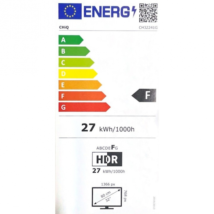 Televizor LED Smart CHIQ CH32241G, 80 cm, HD Ready, Sistem de operare Android, Negru [2]