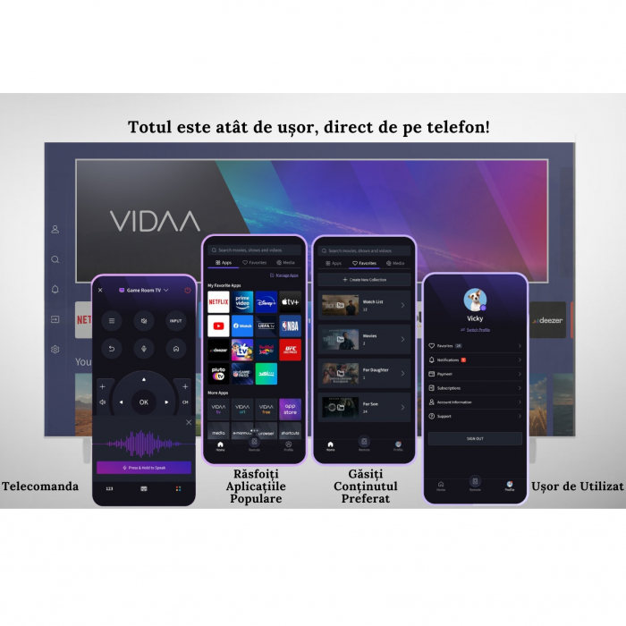 Televizor NEI LED 43NE6901, 109cm, Smart, 4K Ultra HD, Clasa E [3]