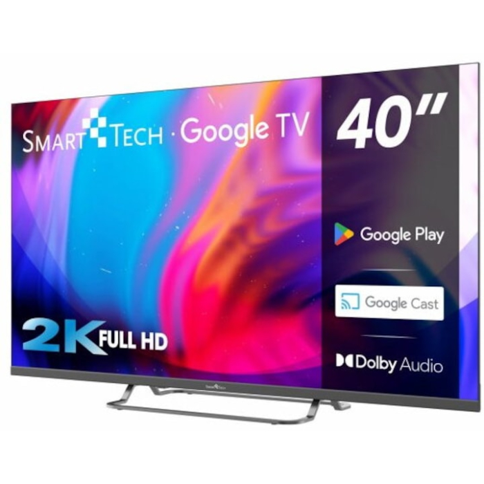Televizor Smart Tech Google TV 40FG01V, 101 cm, Smart TV, Full HD, Wi-Fi, Bluetooth, Dolby Audio, Negru [2]