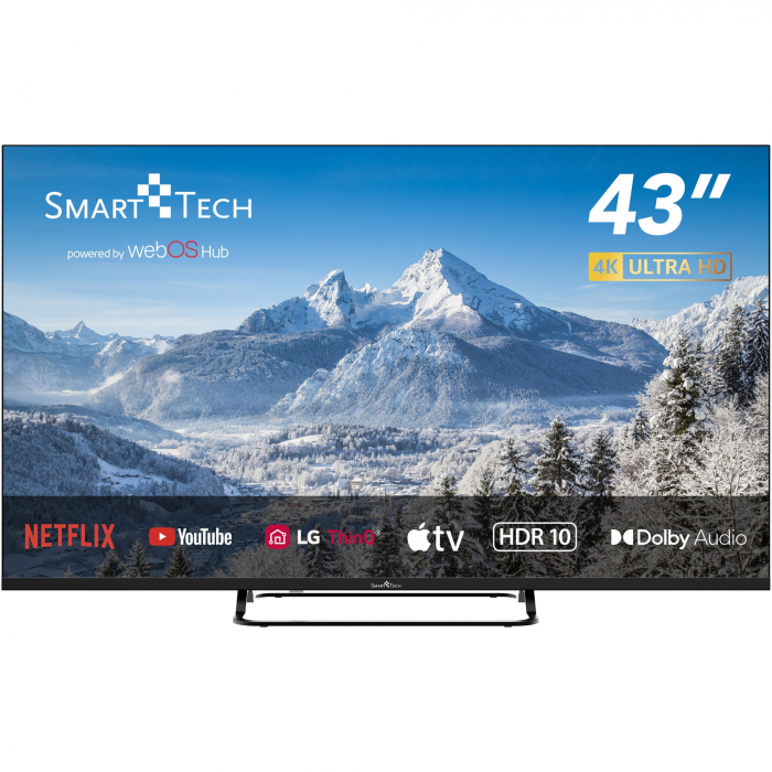 Televizor SmartTech LED 43UW02V, 108 cm, Smart WebOS, 4K Ultra HD, Clasa F [1]