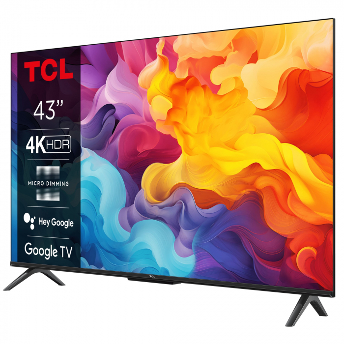 Televizor TCL LED 43V6B, 108 cm, Smart Google TV, 4K Ultra HD, Clasa F [3]