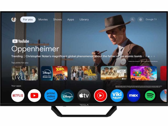 Tesla Google TV DLED 43E655BUS, 109 cm, UHD, negruDVB-T/T2/C/S/S2, 270cd/m2, VESA 200x200mm [5]