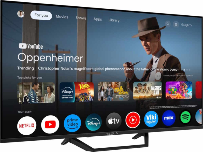 Tesla Google TV DLED 43E655BUS, 109 cm, UHD, negruDVB-T/T2/C/S/S2, 270cd/m2, VESA 200x200mm [4]