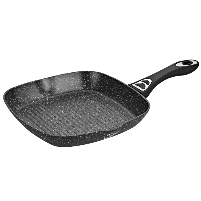 Tigaie Grill antiaderenta cu capac Samus VER283LGPB-28x28 cm, 2.2 l, Inductie [3]