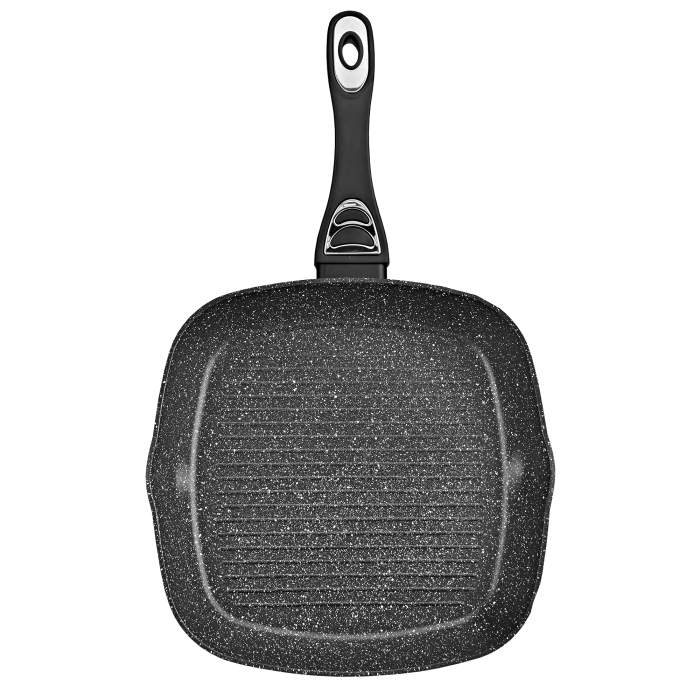 Tigaie Grill antiaderenta cu capac Samus VER283LGPB-28x28 cm, 2.2 l, Inductie [4]