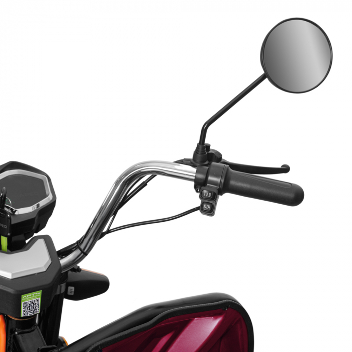 Triciclu electric 1000 W, Voltarom APT4 Fara permis, 60V, 20Ah, 25 Km/h, Rosu, Autonomie 41Km [8]