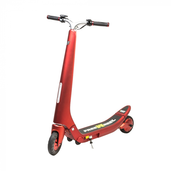 Trotineta electrica Freewheel Rider Trends Rosu, Roata fata 8 inch, Autonomie 30KM, Baterie LG, Viteza 25 KM/h, Motor 250W Brushless, Conctare Bluetooth, Difuzor 3W, Afisaj Electronic, Greutate maxima 120KG [2]
