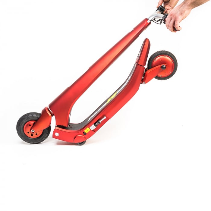 Trotineta electrica Freewheel Rider Trends Rosu, Roata fata 8 inch, Autonomie 30KM, Baterie LG, Viteza 25 KM/h, Motor 250W Brushless, Conctare Bluetooth, Difuzor 3W, Afisaj Electronic, Greutate maxima 120KG [4]