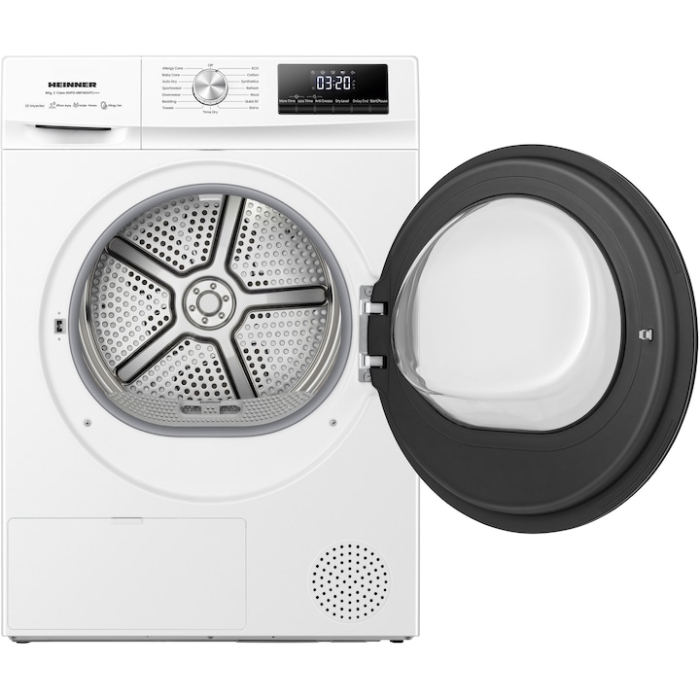 Uscator de rufe cu pompa de caldura HEINNER HHPD-HMY80IVFC+++, 8 KG, Clasa C, MOTOR INVERTER, Alb [3]
