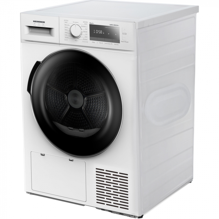 Uscator de rufe Heinner HHPD-M8G3A++, Pompa de caldura, 8 kg, 14 programe, Clasa A++, Display LED, Iluminare cuva, Blocare acces copii, Alb [2]