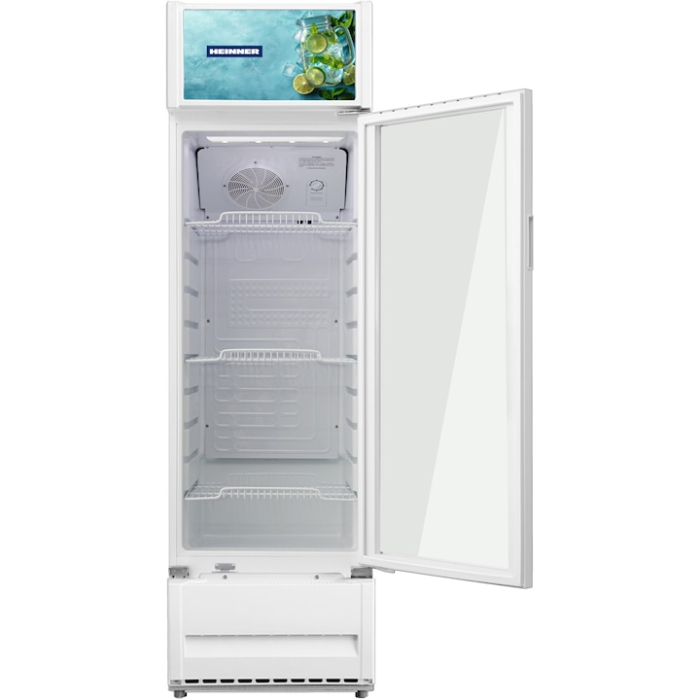 Vitrina frigorifica Heinner HSC-M213WHB, 213l, clasa B, lumina LED, 3 rafturi, termostat ajustabil, Alb [2]