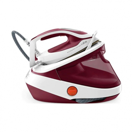 PROMOTII - Statie de Calcat Tefal Pro Express Ultimate GV9711E0, 3000W, 590g/min, 1200ml, talpa Durilium, Visiniu-Alb