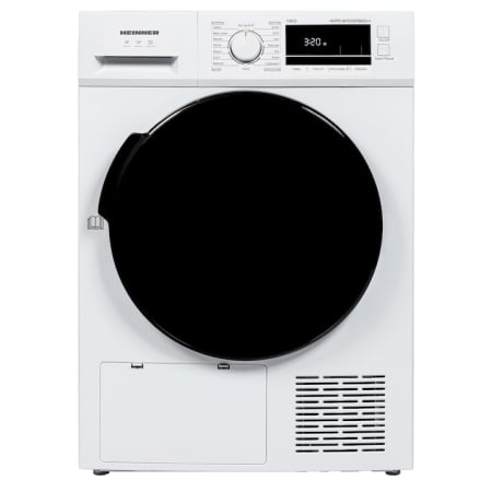 Uscatoare cu pompa de caldura - Uscator cu pompa de caldura HEINNER HHPD-M10G5PBKD++, 10 KG, Clasa D, 16 programe de uscare, Display LED, Functie anti-sifonare, Indicator curatare filtru scame, Indicator rezervor colectare apa plin, Blocare acces copii, Alb