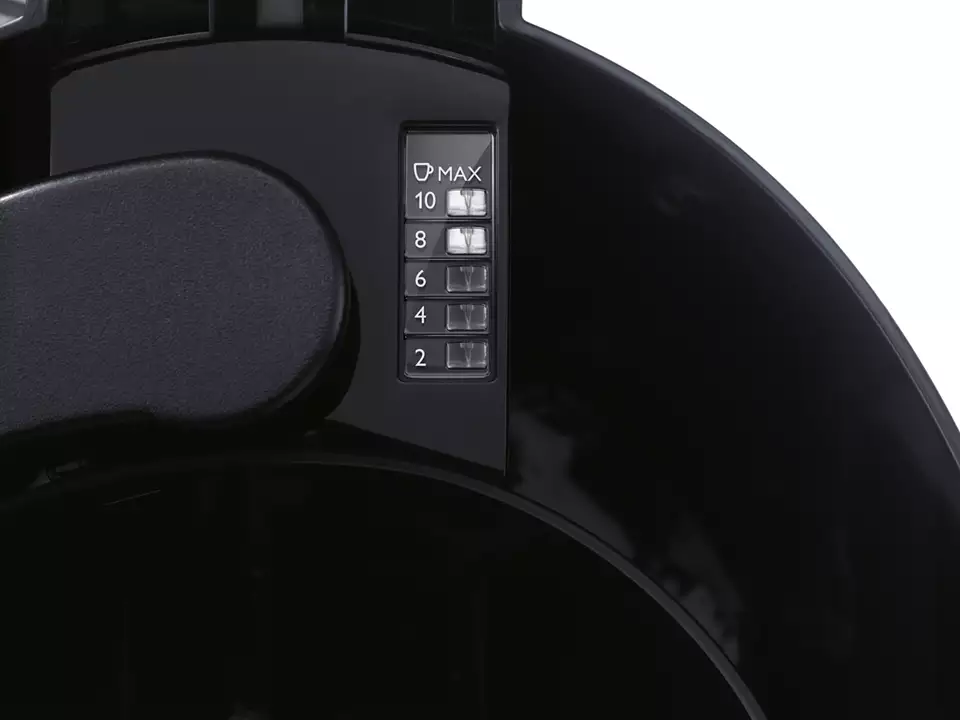 Cafetiera Philips Daily Collection HD7459/20, 1000 W, cana din sticla, afisaj LCD, aroma twister, cronometru, Negru [2]