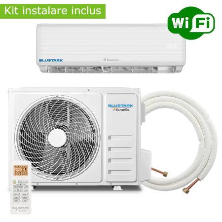 Aer conditionat - Aer conditionat Fornello BluStark, Wi-Fi, 12000 BTU, clasa energetica A++, cu kit de instalare inclus