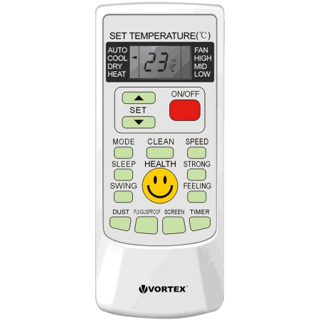 Aer conditionat VORTEX VAI1223FFWOKWR, 12000 BTU, A++/A+, Functie incalzire, Dezumidificare, iFeel, alb [2]