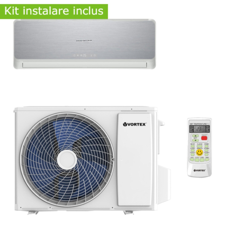 Aer conditionat - Aer conditionat Vortex Wi-Fi VAI1222FJSVW, 12000 BTU, clasaenergetica A++, cu kit de instalare inclus