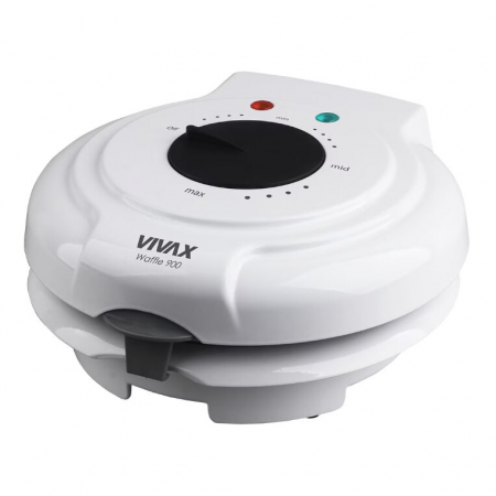 Electrocasnice mici - Aparat de facut vaffle / gofre Vivax WM-900WH, 900W, 5 forme, termostat, indicator luminos, invelis antiaderent, protectie supraincalzire