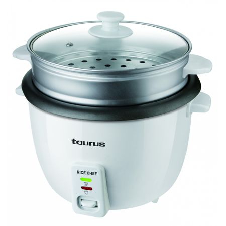 Aparat de gatit cu aburi Aparat de gatit orez Taurus Rice Chef, 700W, capacitate 1.8l, functie gatire la abur, Alb [6]