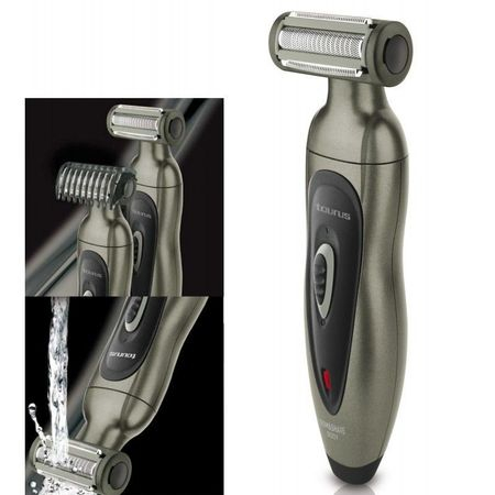 Aparat de tuns corporal Taurus TRIM & SHAVE BODY. 3,6 V, utilizare umed/uscata, Acumulator, Pieptene 3 mm, Autonomie 30 min (Gri) [1]