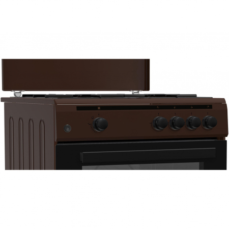 Aragaz Gaz Heinner HFSC-V60BRW, 4 arzatoare, Gaz, Aprindere electrica, Dispozitiv de siguranta plita si cuptor, Duze GPL incluse, 60 cm, Maro [2]