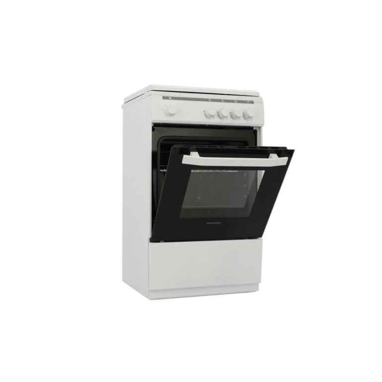 Aragaz Heinner HFSC-V50WH, Gaz, 4 arzatoare, Dispozitiv de siguranta plita/cuptor, Duze GPL incluse, 50 cm, Alb [2]