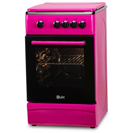 Electrocasnice mari - Aragaz LDK 5060 M PURPLE RMV LPG, Gaz, 4 arzatoare, Siguranta plita/cuptor, 46 L, Capac metalic, 50x60 cm, Roz - Copie