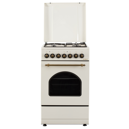 Aragaz Rustic Samus SR550EL3C1, 3 arzatoare, cuptor 48 l, Clasa A, Vintage beige [0]