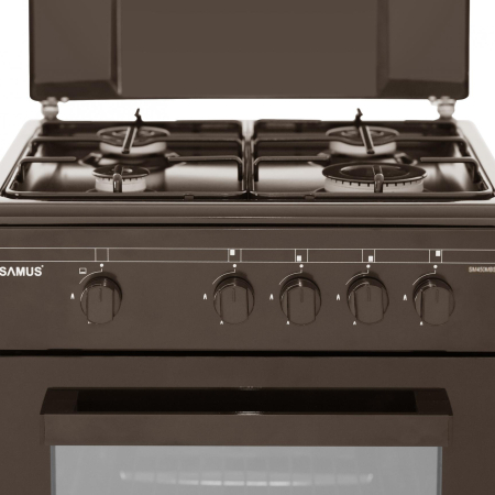 Aragaz Samus SM450MBS, 4 arzatoare, cuptor 49 l, Maro [2]
