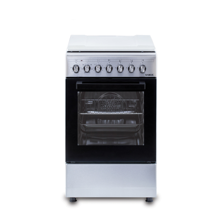 Aragaz Samus SM562AENS1 INOX, 4 arzatoare, cuptor 43 l, Clasa A [1]