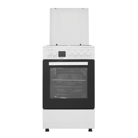 Aragaz Samus SM563AENS WHITE, 4 arzatoare, cuptor 43 l, Clasa A, Alb [0]