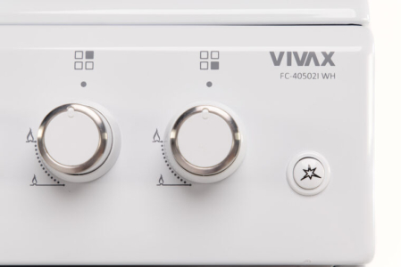 Aragaz Vivax FC-40502I WH,  4 arzatoare pe gaz, cuptor electric, aprindere electrica, alb [8]