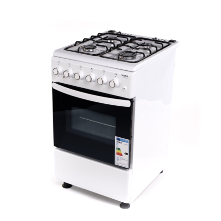 Aragaz Vivax FC-40502I WH,  4 arzatoare pe gaz, cuptor electric, aprindere electrica, alb [3]