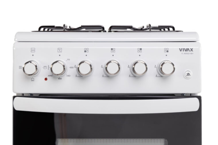 Aragaz Vivax FC-40502I WH,  4 arzatoare pe gaz, cuptor electric, aprindere electrica, alb [5]