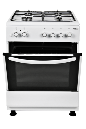 Aragaz Vivax FC-40602IS WH, 60x60 cm, 4 arzatoare pe gaz, cuptor electric, aprindere electrica, alb [4]