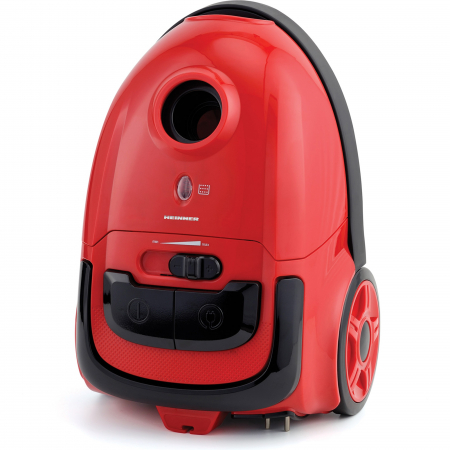 Aspirator cu sac Heinner HVC-VB750RD, putere 750W, putere de aspirare: 180W, sac textil 1.6 L, control variabil al puterii, nivel de zgomot: 78dB, Rosu [1]