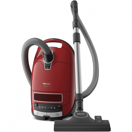 PROMOTII - Aspirator cu sac Miele Complete C3 Power Line SGDF5, 890 W, 4.5 l, 77 dB, perie AllTeQ, Rosu