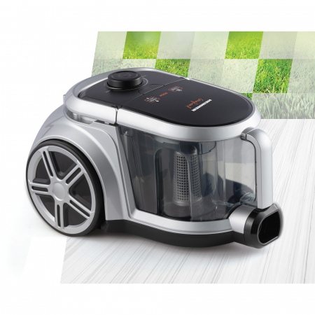 Aspirator fara sac Heinner HVC-M800GREY, sistem ciclonic cu filtru HEPA 12, perie ECO, 800W, putere de absorbtie: 160W, tub telescopic din metal, Gri [2]