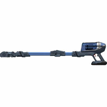 Aspirator vertical Rowenta X-Force Flex 11.60 RH9890WO, 52W, 25.2V, autonomie pna la 45 min, putere aspirare 130 AirWats, tehnologie ciclonica, kit accesorii Aqua, Animal Care, gri/albastru [2]