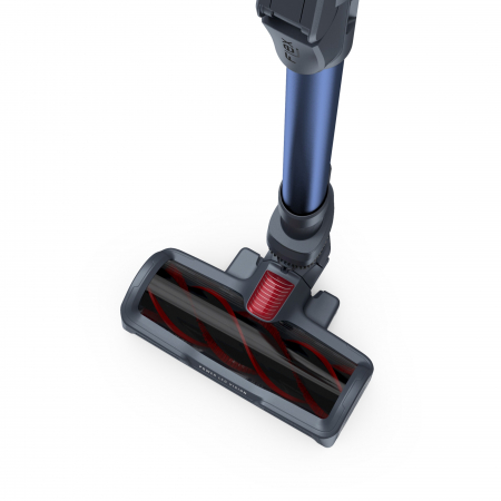 Aspirator vertical Rowenta X-Force Flex 11.60 RH9890WO, 52W, 25.2V, autonomie pna la 45 min, putere aspirare 130 AirWats, tehnologie ciclonica, kit accesorii Aqua, Animal Care, gri/albastru [5]
