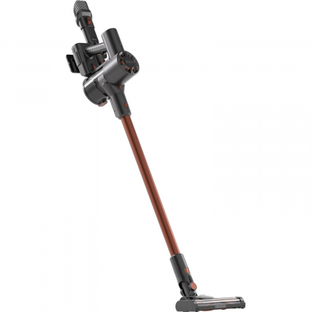 Aspiratoare - Aspirator vertical Tesla HS302BR, 250W, autonomie 27 min, 22.2V, indicator baterie, filtru Hepa, capacitate 0.45 l, capacitate baterie 2200mAh, negru/rosu