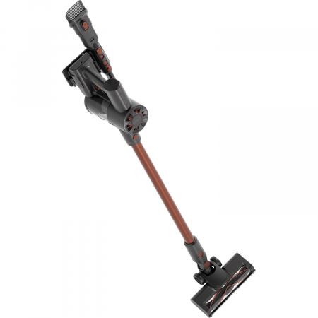 Aspirator vertical Tesla HS302BR, 250W, autonomie 27 min, 22.2V, indicator baterie, filtru Hepa, capacitate 0.45 l, capacitate baterie 2200mAh, negru/rosu [2]