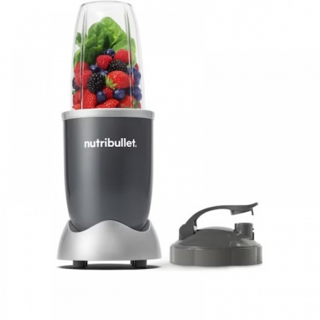 Blendere - Blender Nutribullet Original, 600 W, 1 viteza, cupa inalta 0.7l, Argintiu