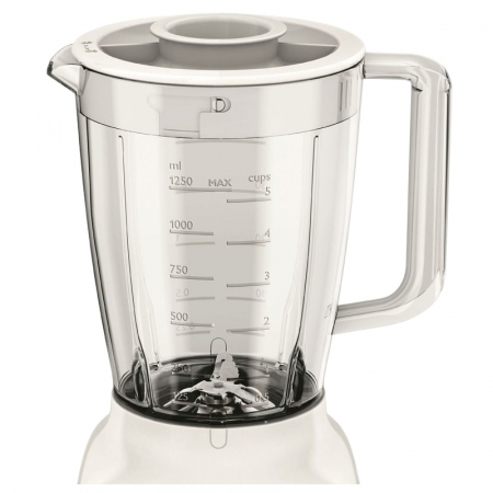 Blender Philips Daily Collection HR2105/00, 400 W, 1.25 l, 2 Viteze, Functie impuls, Alb [3]